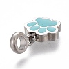 304 Stainless Steel Enamel Charms STAS-F259-060P-4
