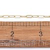 Soldered Brass Paperclip Chains CHC-G005-06G-01-11