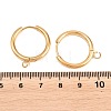316 Stainless Steel Huggie Hoop Earring Findings EJEW-B158-01E-G-3