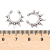 316 Stainless Steel Hoop Nose Rings AJEW-C044-05A-AS-5