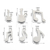 201 Stainless Steel Charms STAS-R118-10-2