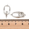 Brass Fold Over Clasps KK-H292-25P-3