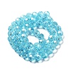 Electroplate Transparent Glass Beads Strands LS-EGLA-A035-T8mm-A08-2