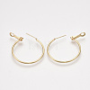 Brass Hoop Earrings KK-S348-406B-2