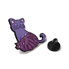 Cat Shape Enamel Pins JEWB-P039-01EB-03-3