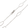 304 Stainless Steel Necklaces STAS-D084-29P-2