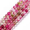 K9 Glass Imitation Cherry Quartz Beads Strand GLAA-G086-01B-1