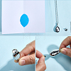 Teardrop 201 Stainless Steel Memorial Urn Ashes Pendant Necklaces DIY-CN0003-40P-5