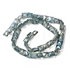 Electroplate Glass Beads Strands EGLA-L045-B-FR01-3