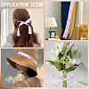 1Roll Single Face Printed Polyester Satin Ribbon SRIB-CY0001-47F-5