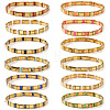 12Pcs Glass Seed Beads Stretch Bracelets for Women MR9301-1-1