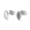 304 Stainless Steel Stud Earring Finding EJEW-I285-02P-1