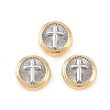 Two Tone Brass Beads KK-C162-088B-GP-1