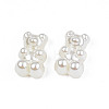ABS Plastic Imitation Pearl Beads X-OACR-N008-120-4