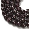 Natural Lepidolite/Purple Mica Stone Beads Strands G-H335-B03-8mm-A-4