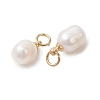 Natural Cultured Freshwater Pearl Pendants PALLOY-JF05225-01-3
