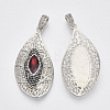 Alloy Rhinestone Big Pendants ALRI-N033-03-2