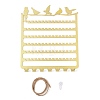 Rectangle with Bird Iron Wall Mounted Jewelry Display Rack ODIS-Q042-05G-3