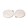 Non-Tarnish 304 Stainless Steel Pendants STAS-A074-03F-P-3