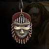 Easter Vintage Alloy with Imitation Leather Tribal Mask Pendant Necklaces FS-WG7B4BC-01-2