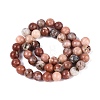 Natural Plum Blossom Jasper Beads Strands G-Q601-13A-02-3