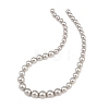 Electroplated Glass Pearl Graduated Beads Strands BSHE-C011-03D-1