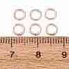 Brass Closed Jump Rings KK-CBA8EB2-01RG-3