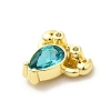 Alloy Rhinestone Pendants X-PALLOY-D330-02G-02B-2