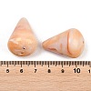 Two Tone Opaque Acrylic Imitation Gemstone Beads OACR-T033-11A-3