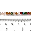 Electroplate Transparent Glass Beads Strands EGLA-A035-T4mm-HL02-4
