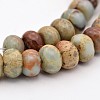 Rondelle Synthetic Aqua Terra Jasper Beads Strands G-N0160-03-3x6-2