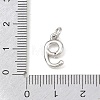 Brass Micro Pave Clear Cubic Zirconia Charms KK-P339-27P-09-3