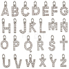 26Pcs 26 Styles Brass Micro Pave Grade AAA Cubic Zirconia Charms ZIRC-BC0001-32P-1