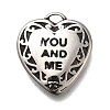Retro 304 Stainless Steel Charms STAS-L284-18AS-07-1
