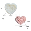 Valentine's Day Love Heart Soap DIY Food Grade Silicone Mold PW-WG51517-01-1