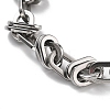 304 Stainless Steel Oval Link Chains Bracelets for Men & Women BJEW-D042-40P-5