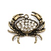 Alloy Rhinestone Pendants RB-CBA18BA-05AB-1