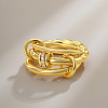 Brass Micro Pave Cubic Zirconia Finger Rings FS-WG6545E-02-1