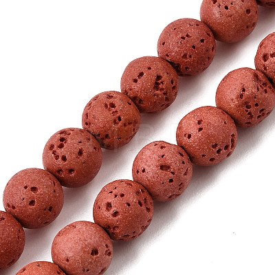 Dyed Synthetic Lava Rock Beads Strands GG-CBAAE19-06B-07-1