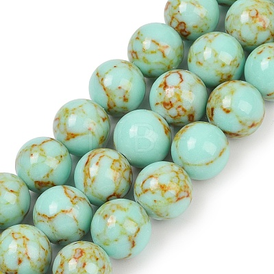 Synthetic Turquoise Beads Strands TURQ-H038-10mm-XXS23-1