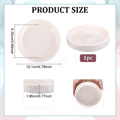 Round Velvet Jewelry Organizer Display Trays ODIS-WH0030-326B-1