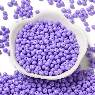 6/0 Opaque Baking Paint Glass Seed Beads X1-SEED-M012-02A-09-1