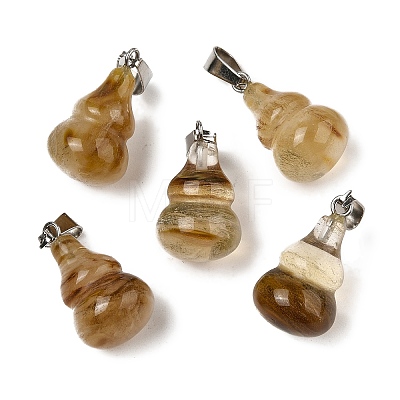 Natural & Synthetic Mixed Gemstone Pendants G-B127-03P-1