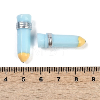 Pencil Resin Cabochons RESI-Q014-06E-1