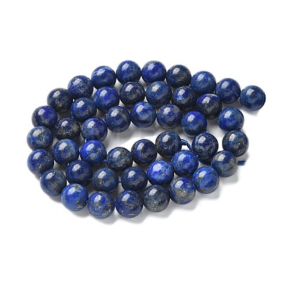 Natural Lapis Lazuli Beads Strands G-P348-01-8mm-1