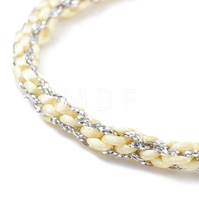Nylon and Polyester Braided Cord Bracelet BJEW-JB07676-1