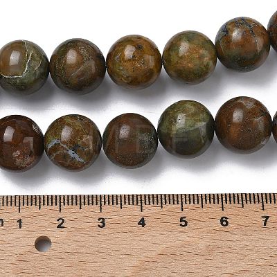 Natural Green Opal Beads Strands G-K365-F04-14mm-1