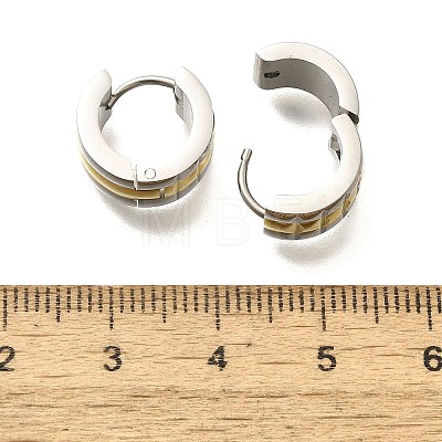 304 Stainless Steel Hoop Earrings for Women EJEW-C096-51GP-1