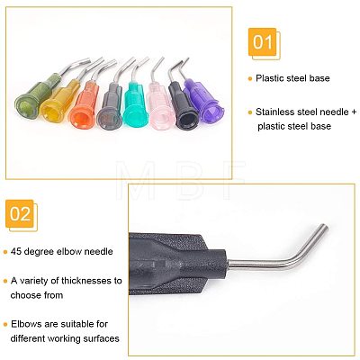 Plastic Fluid Precision Blunt Needle Dispense Tips TOOL-BC0008-63-1