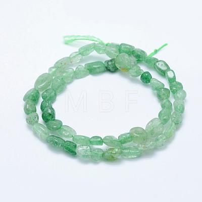 Natural Green Strawberry Quartz Beads Strands G-K203-04-1